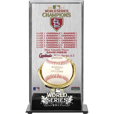 St. Louis Cardinals 2011 World Series Goldhandschuh Baseball Vitrine Image