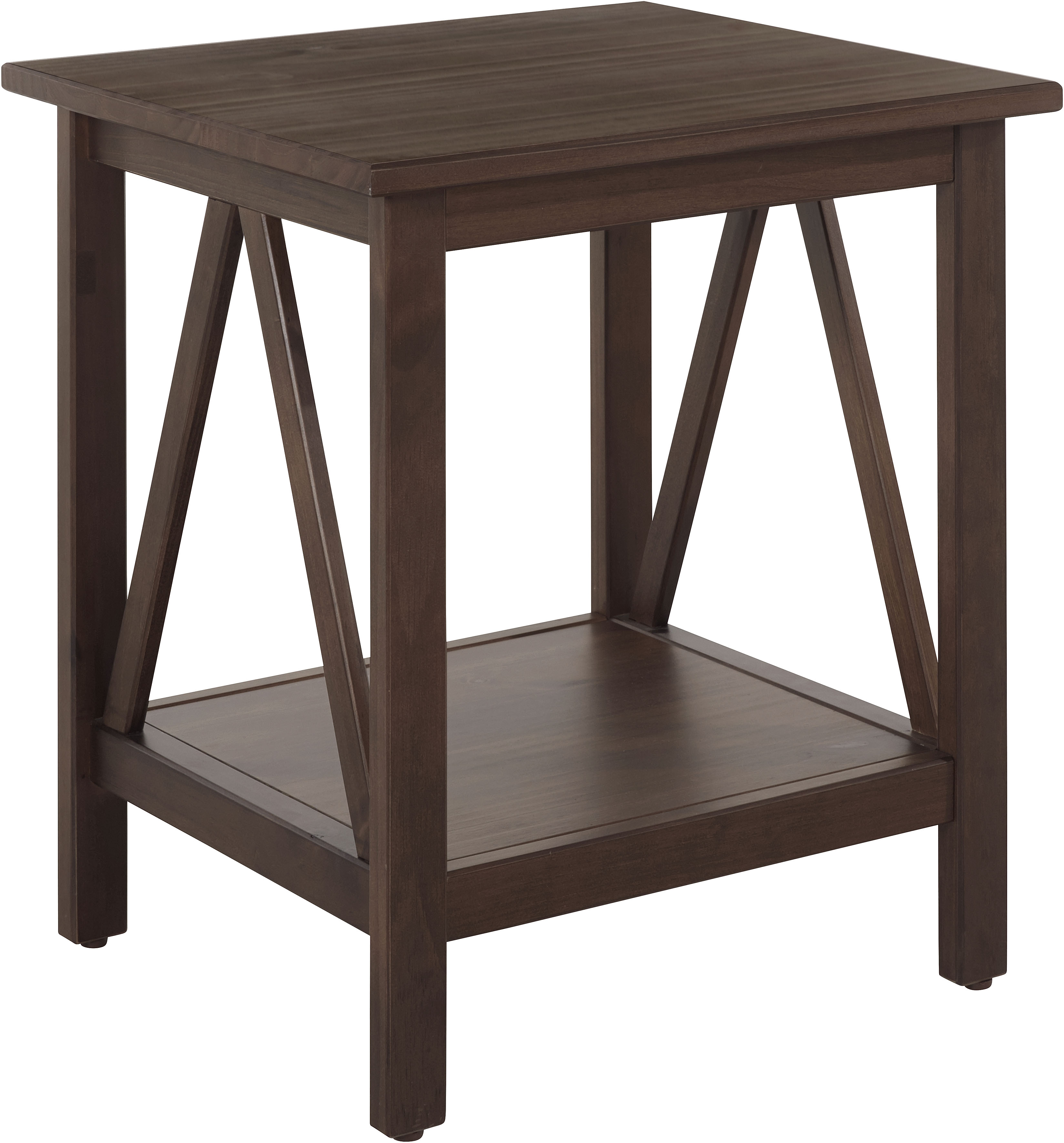 Beistelltisch TIMBERS "Fonville", braun, B:51cm H:57cm T:45cm, Tische, Beistelltisch, Beistelltisch aus Kiefernholz, Ablageboden, Breite 51 cm, Höhe 57 cm