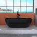 Tubcraft Oval Stone Resin Solid Surface Freestanding Soaking Bathtub