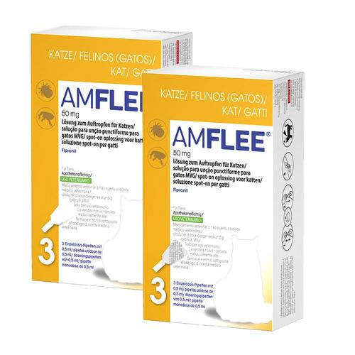 Amflee® 50 mg für Katzen Doppelpack 2x3 St Lösung