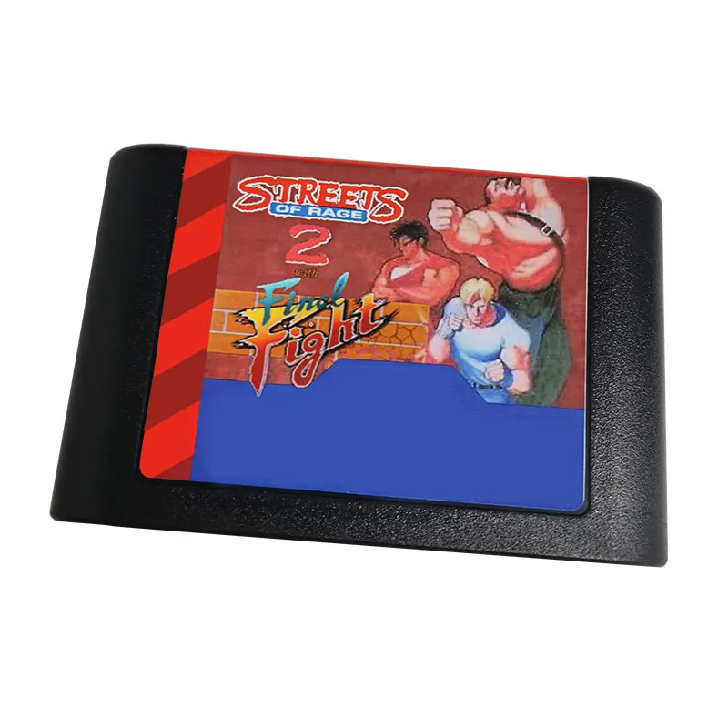 Final Fight in Street Of Rage 2 Video Game Card for Sega Megadrive Genesis Game Cartridge