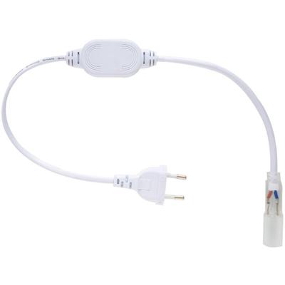 Gleichrichterkabel LED-Schlauch Rund 220V ac IP65 Schnitt alle 100 cm Weiß Image