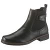 Chelseaboots GABOR, Damen, Gr. 44, schwarz, Kalbsleder, Elastischer Einsatz, unifarben, klassisch, Schuhe, Blockabsatz, Stiefelette, Businessmode mit Stretcheinsatz