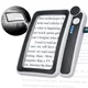Lente d'ingrandimento grande 4X con luci a LED Lente d'ingrandimento USB Lente d'ingrandimento ricaricabile Lampada da lettura portatile con illuminazione a LED