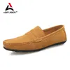 Kuh Wildleder Slip auf Herren Slipper super weiche Echt leder Schuhe für Männer plus Größe 38-47