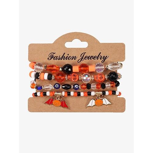 Damen Schmuckset Ketten- Glieder-Armbänder Perlenarmband Stil 2 Stil 3 Stil 4 Aleación Helloween