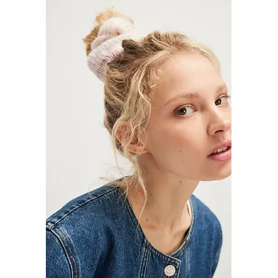 Nina Jumbo Scrunchie at Free People in Ivory Dreams