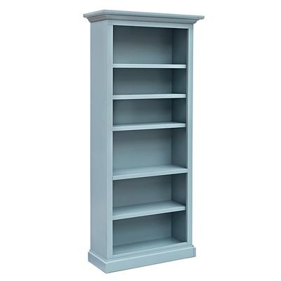 Casa Florentina Josephina Bookcase - Saturated Blue Gray - Ballard Designs