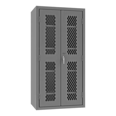 Durham Mfg 36" x 24" x 72" 14 Gauge Steel 4-Shelf Storage Cabinet with Ventilated Doors EMDC-362472-4S-95