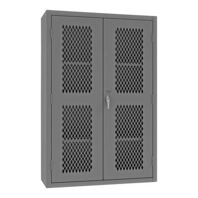 Durham Mfg 48" x 18" x 72" 14 Gauge Steel 3-Shelf Storage Cabinet with Ventilated Doors EMDC-481872-95