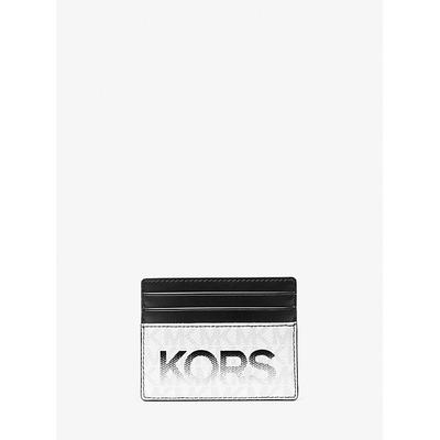 Michael Kors Cooper Graphic Logo Tall Card Case Black One Size