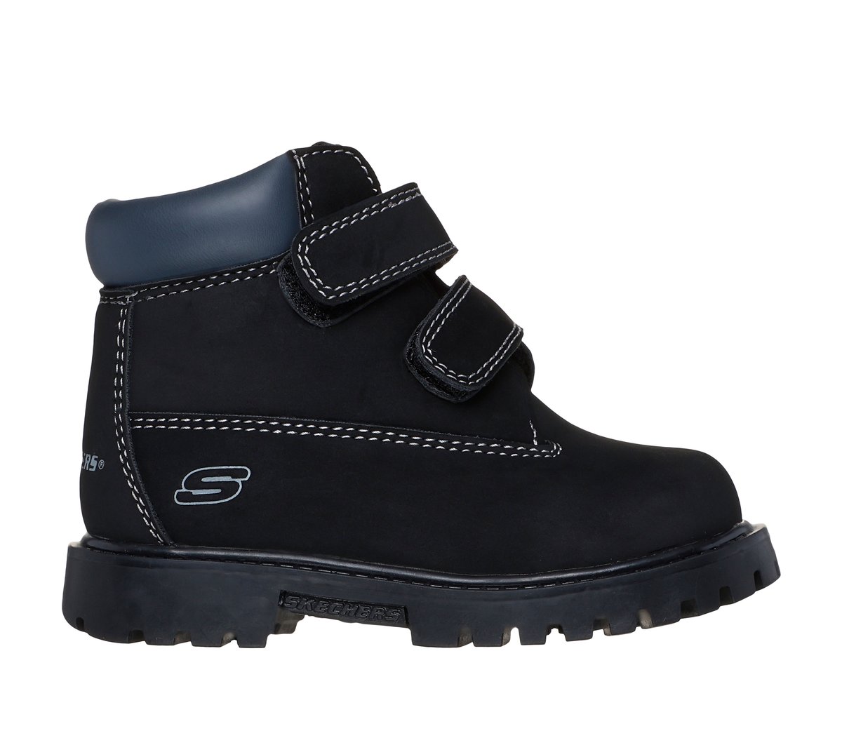 Skechers Boy's Power Reach - Lil' Lumberer Boots | Size 8.0 | Black | Synthetic