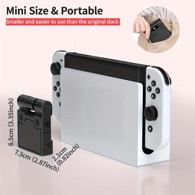 TEMU Switch Dock - Switch Tv Converter - Portable Docking Station With Usb For Switch - Fast Charging, And Connection - Compatible With Switch And Switch Oled Models