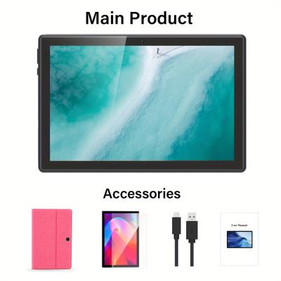 TEMU Android Tablet, 10.1 Inch Tablet, 84+4gb+64gb, 1tb Expandable Android 13 Tablet With 8000mah Battery, 5+8mp Dual Camera, Fhd Touch Screen, Wireless, Wifi, Gms Computer Tablets Pc