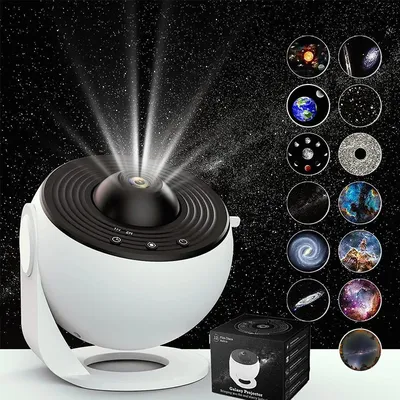 13 in 1 Stern Projektor, Nachtlicht Galaxy Projektor Sternen himmel Projektor 360 ° drehen Planetarium Lampe für Kinder Schlafzimmer Deco ﻿