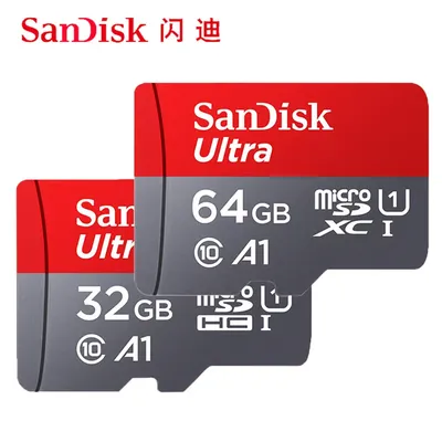 Sandisk Ultra Micro SD 32 GB 64 GB Micro SD-Karte SD/TF-Flash-Karte 150 m/s Speicherkarte Kamera Video U1 C10 A1-Karte MicroSD für Telefon