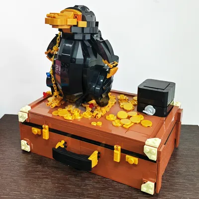 21800 Ideen Goldmünze Tiere Fall Tiere Ziegel Modell Bausteine 1404 Stück Harry Ostern Geburtstage Image