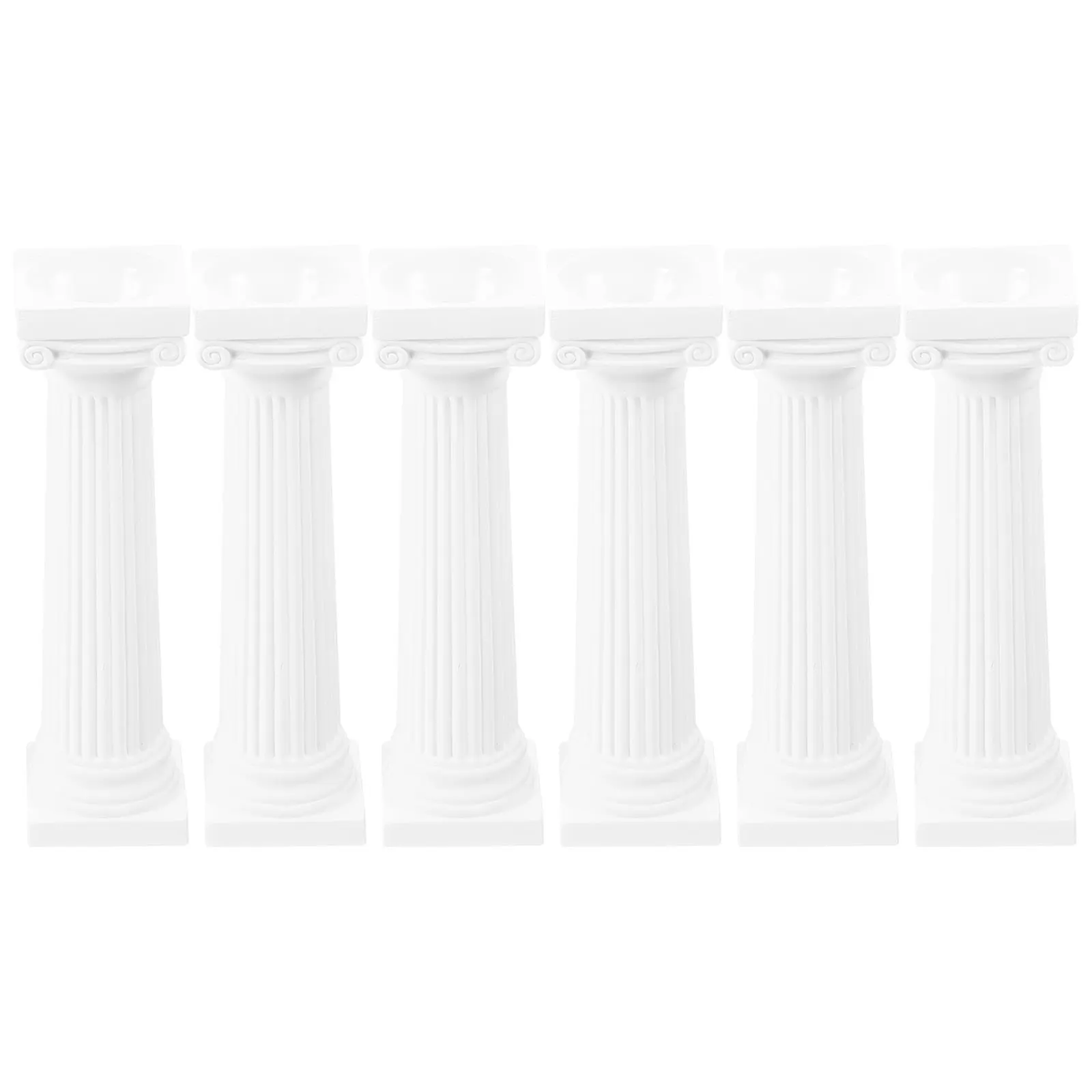 Mini pilier romain pour maison, 6 pièces, décoration de maison, colonne de fête, bricolage, décorations intérieures en plastique pour l'extérieur, ornement artistique de jardin