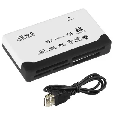 Memory Card Reader Office Hotel External USB 2.0 Adapter Computer Laptop Fast Data Transmission