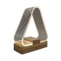 Shmshng - Lampe de table de chevet Triangle nordique Lampe de chevet décorative led Lampe blanche