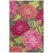 Marina Mum Indoor/Outdoor Area Rug Blue by Brylane Home in Fuchsia (Size 6'6" X 9'4")