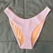 J. Crew Swim | Jcrew Textured Curved Waist Cheeky Bikini Bottom Pink Size Medium Nwt | Color: Pink | Size: M