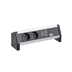 BACHMANN DESK 2xUTE 1xUSB Charger GST18 schwarz Image