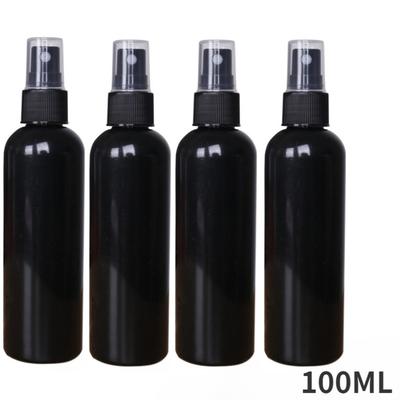 TEMU 20pcs 100ml Black Plastic Spray Bottles - Fine Mist, Reusable & Refillable For Essential Oils, Perfume, Cleaning Samples - Portable Travel Containers