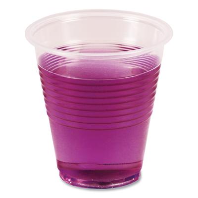 Boardwalk 86221 Translucent Plastic Cold Cups, 3 oz, Polypropylene, 125 Cups/Sleeve, 20 Sleeves/Carton - Case of 2500