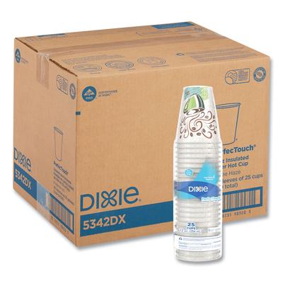 Dixie 5342DXCT PerfecTouch Hot Cups, Paper, 12oz, Coffee Dreams Design, 500/Carton - Case of 500 DXE5342DXCT