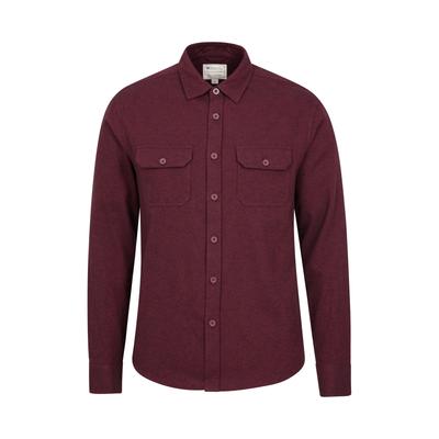Mountain Warehouse - "Trace" Hemd für Herren Langärmlig (Dunkelrot) Image