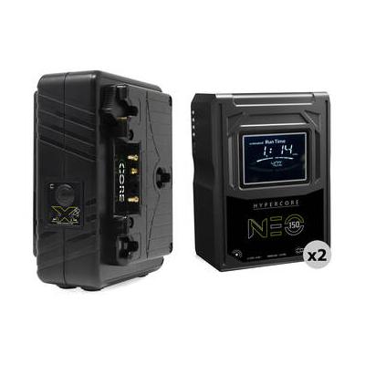 Core SWX HyperCore NEO 150 Gold Mount 2-Battery Kit with GPM-X2A Dual Charger NEO-150AG