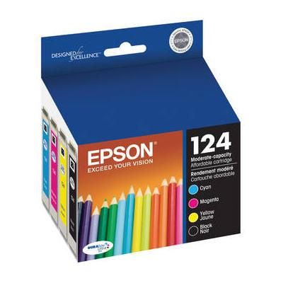 Epson T124120-BCS 124 Combo-Pack Moderate Capacity Ink Cartridges (Cyan, Magenta, T124120-BCS