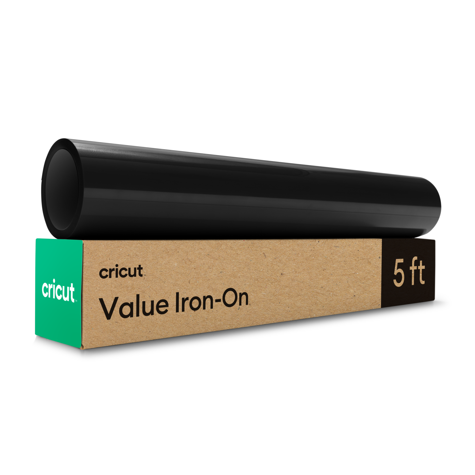 Cricut Value Iron-On (12 in x 5 ft) | Black