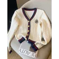 Nuovo 2024 autunno inverno Cashmere Top donna scollo a V Pullover maglieria calda maglione abbigliamento donna Twist Outwear Top in maglia donna