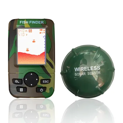 Smart Portable Sonar Fish Finder Boat Depth Fishing Fish Finders Waterproof Handheld Wireless Fishing Finder Kayak Transducer De