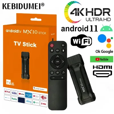 Mini TV Stick Android 11 Support 4K Video Game Set Top Box 2.4G&5G Dual WiFi Media Player TV