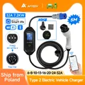 AFYEEV 32A 7.2KW Caricatore portatile EV Type2 IEC62196-2 Caricatore per veicoli elettrici Cavo di ricarica EVSE Wi-Fi Bluetooth Controllo APP