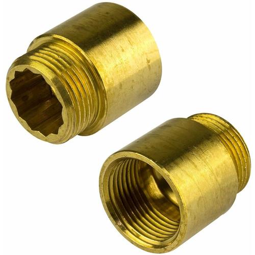 General Fittings - Messing Hahnverlängerung 1 Zoll x 40mm DN25 Gewindeverlängerung