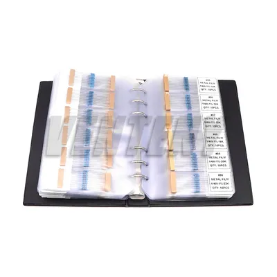 1/4w Metallfilm-Widerstands kit 1% 0,25 Werte jeweils 10 stücke w Widerstand sortiert Packung Musterbuch Image
