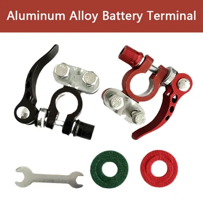 2 Stück Aluminium legierung 2 Stück Batterie klemme Hochwertige Autoteile Batterie Top Joint Spot Tool Batterie clip Batterie clip Zangen