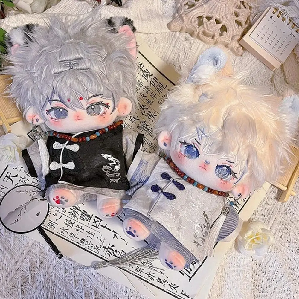 Chinesische Art 20cm Baumwolle Puppe Kleidung Kleider passt Jungen Mädchen niedlichen alten Mantel Hosen für Puppe Spielzeug Puppe Kleidung Zubehör