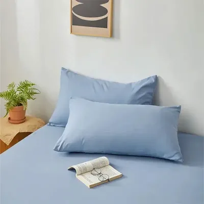 2 Stück gebürsteter Kissenbezug, weicher, atmungsaktiver Kissenbezug, hochwertige Kissenbezüge für Schlafzimmer, Sofa, Heimdekoration, ohne Kissen Image