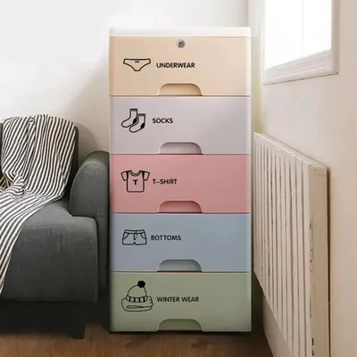 5 teile/satz Aufkleber Kleidung Etiketten Etikett Kommode Kleider schrank Aufkleber Klassifizierung Image
