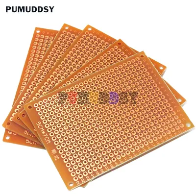 10 Stück Prototyp Papier Kupfer 5x7cm 5*7cm Pumuddsy PCB Universal Experiment Leiterplatte Image