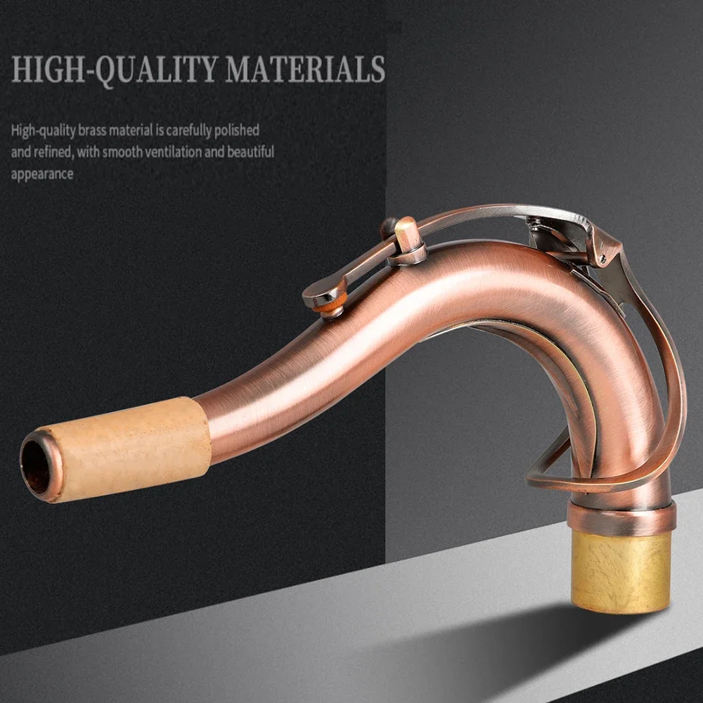 Tenor Saxophon Biegen Hals Holzblasinstrument Zubehör Messing Material Antik Sax Bend Neck Musikinstrument Teile Ersatz Image