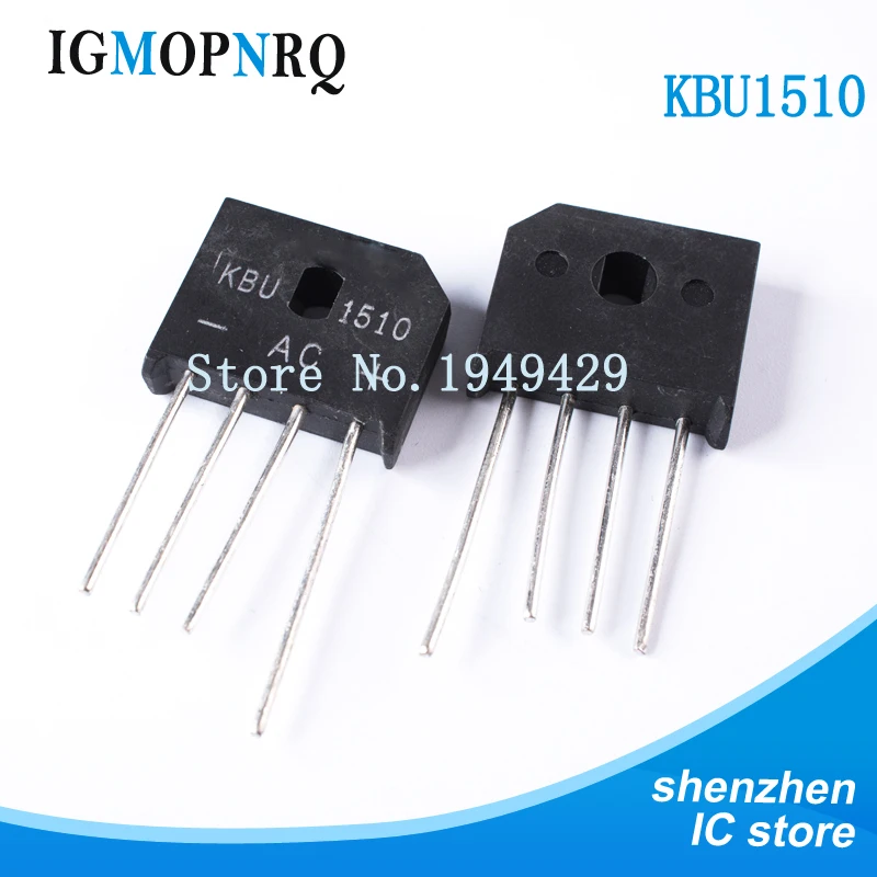 5 TEILE/LOS KBJ406 KBJ406G 4A 600V ZIP Diode Brückengleichrichter Neu Image