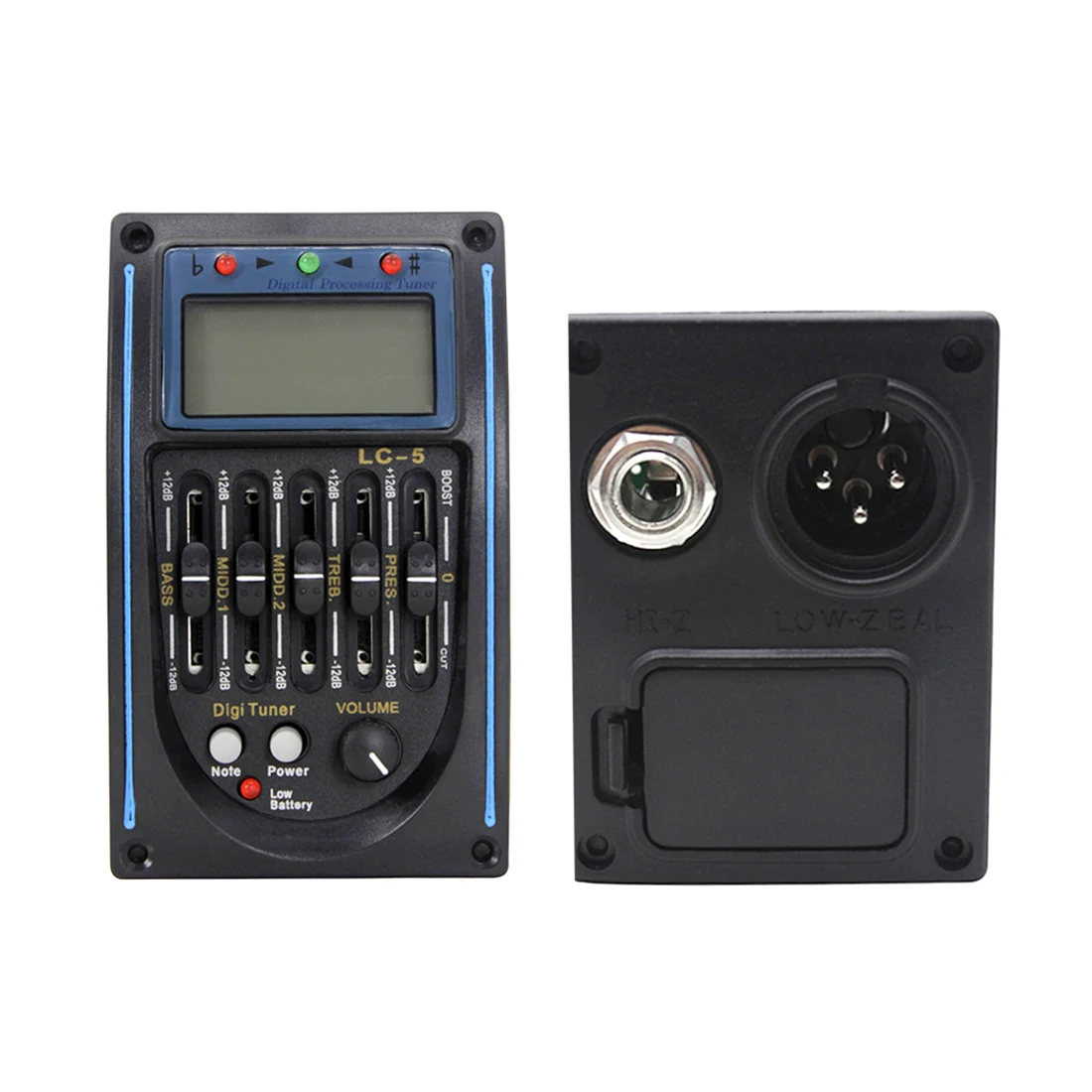 4/5 Band Klassische Akustische Gitarre Pickup EQ Equalizer Vorverstärker Musikinstrument Zubehör Mit Lautstärke Mid Treble Bass Control Image