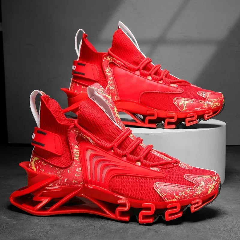YRZL Herren-Sportschuhe, hochwertige Blade-Turnschuhe, bequeme Größe 46, Basketballschuhe, männlicher Trend, Jogging-Trainingsschuhe