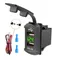 2.1a Dual-USB-Buchsen Telefon Ladegerät Steckdose 12V-24V Auto Motorrad USB-Netz stecker digitale Spannungs anzeige für Auto-Boot-LKW